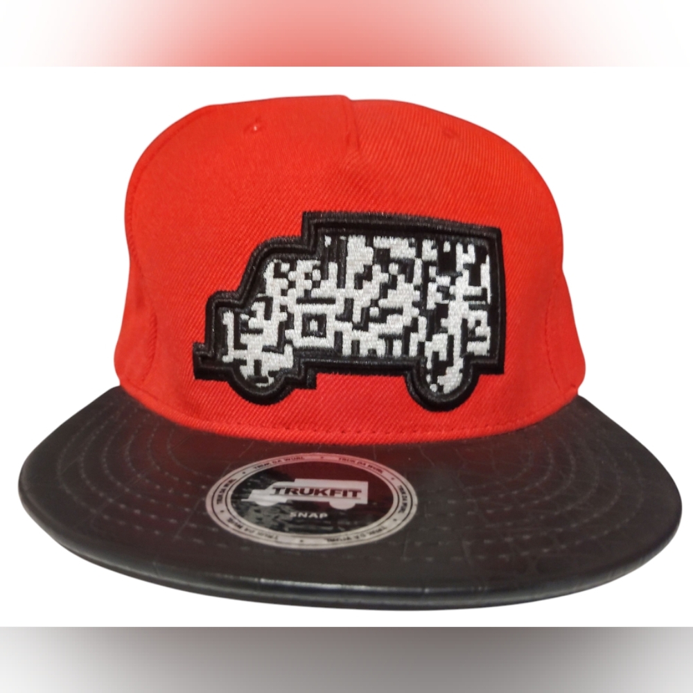 Trukfit Snapback Cap Red Black Truck Logo